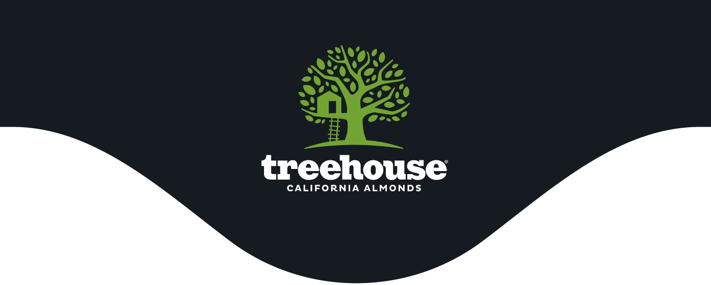 Treehouse California Almonds logo design