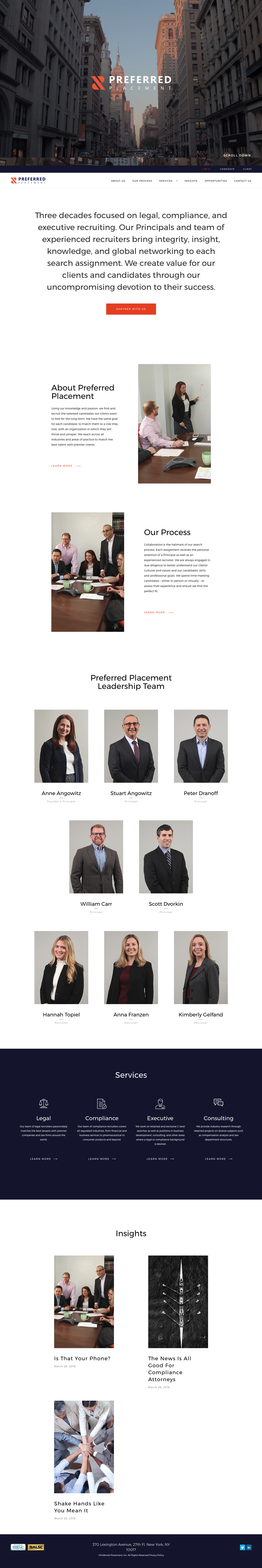 Preferred Placement Home Page Design and Development