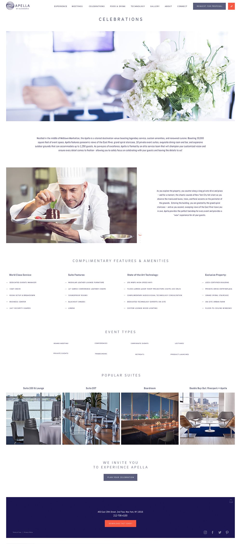 Apella Inner Page Design and Development