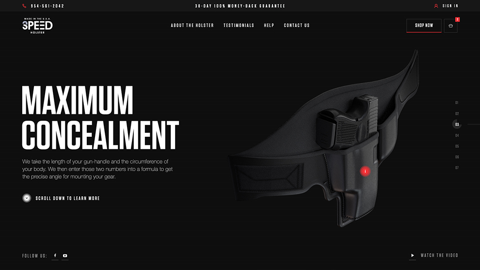 3 Speed Holster - Inner Pages Design
