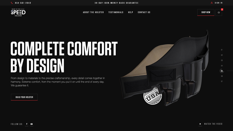 3 Speed Holster - Inner Pages Design