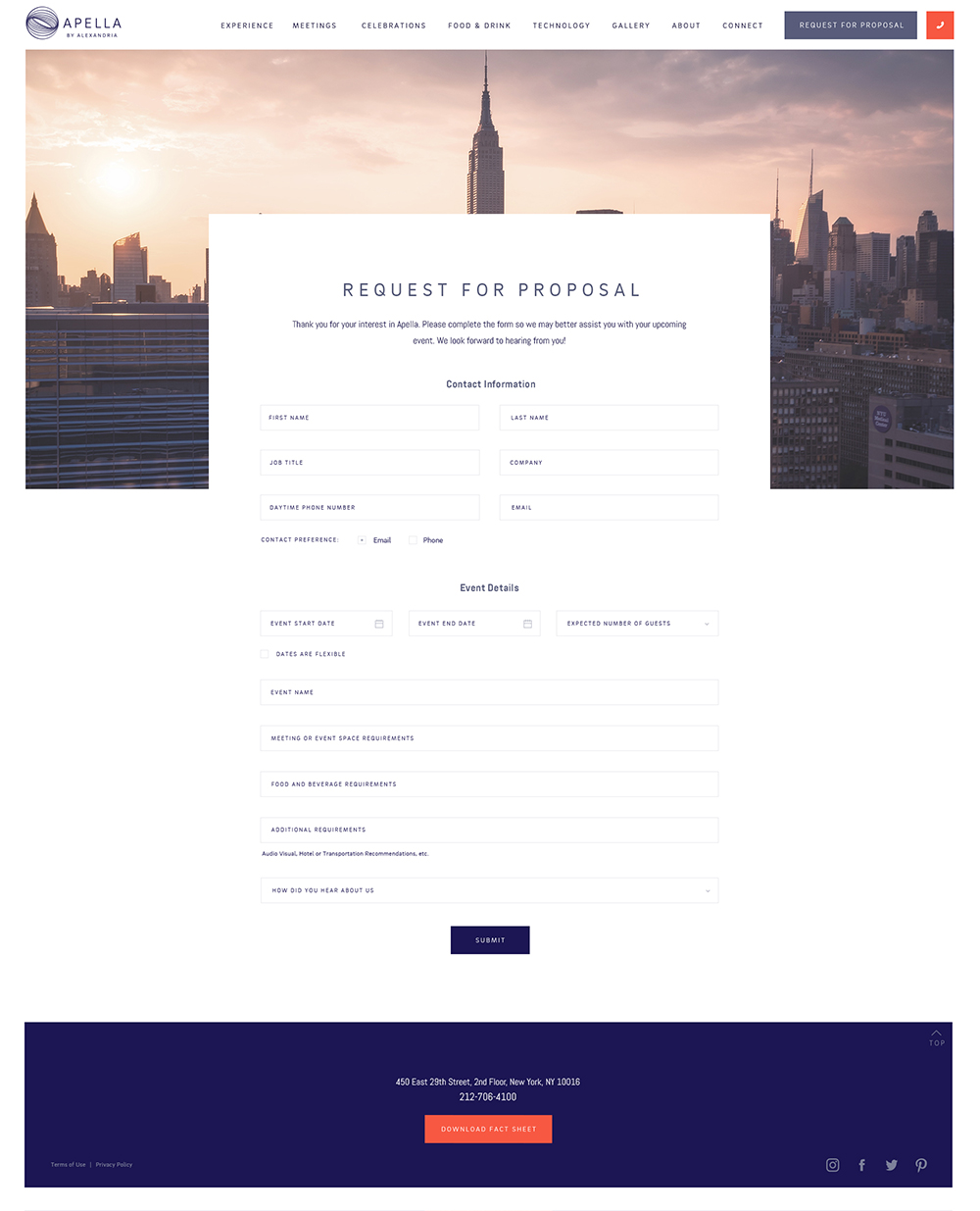 Apella Inner Page Design and Development