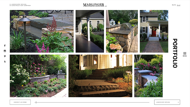 Madlinger Home Page Design and Development