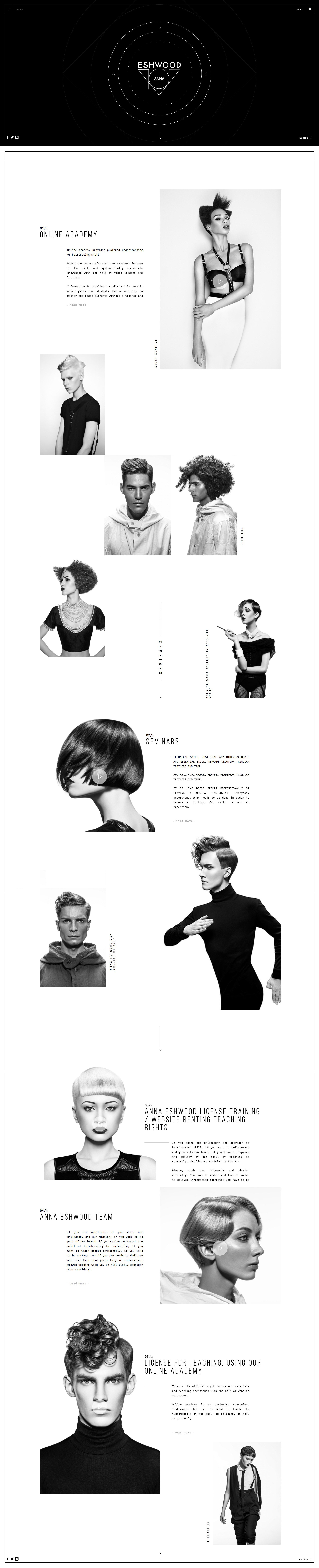 Anna Eshwood Home Page Design and Development