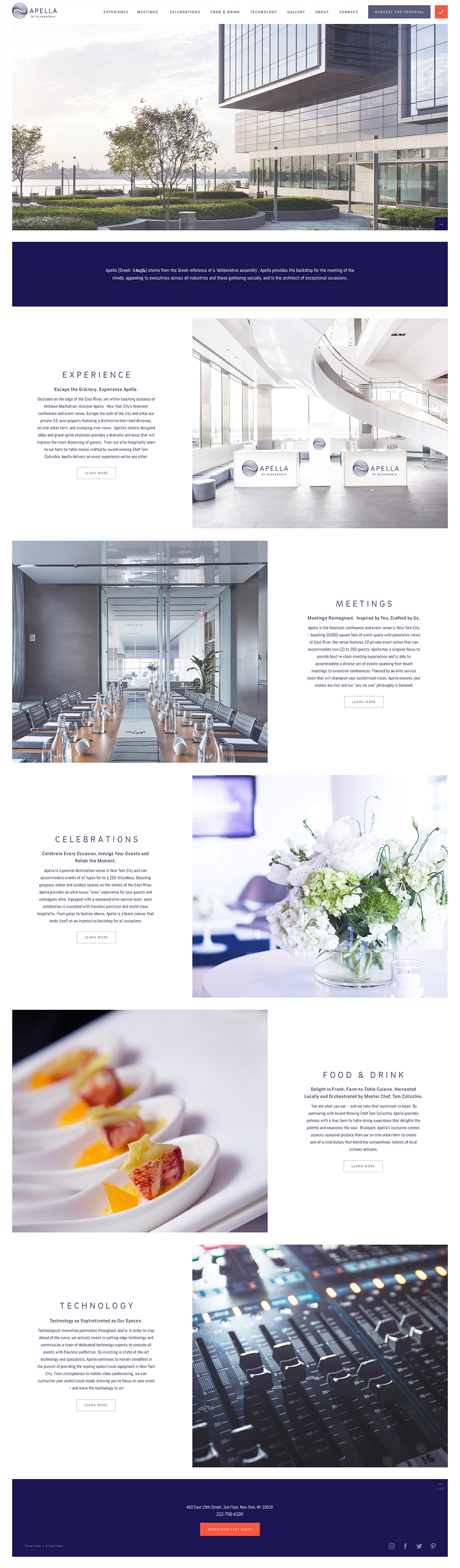Apella Home Page Design and Development