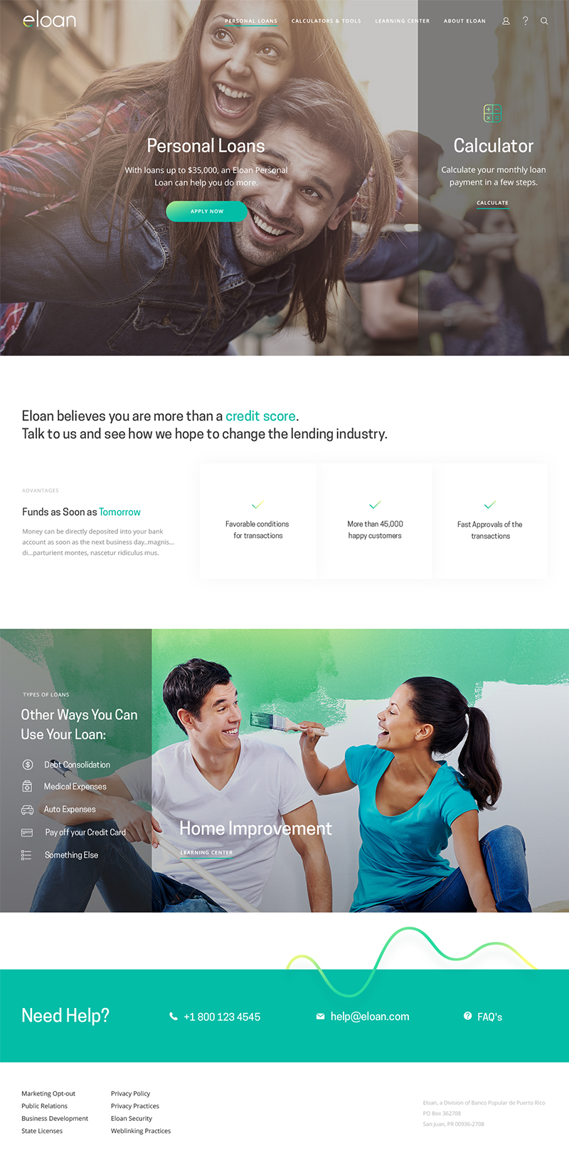 Eloan's Inner Page Design & Development