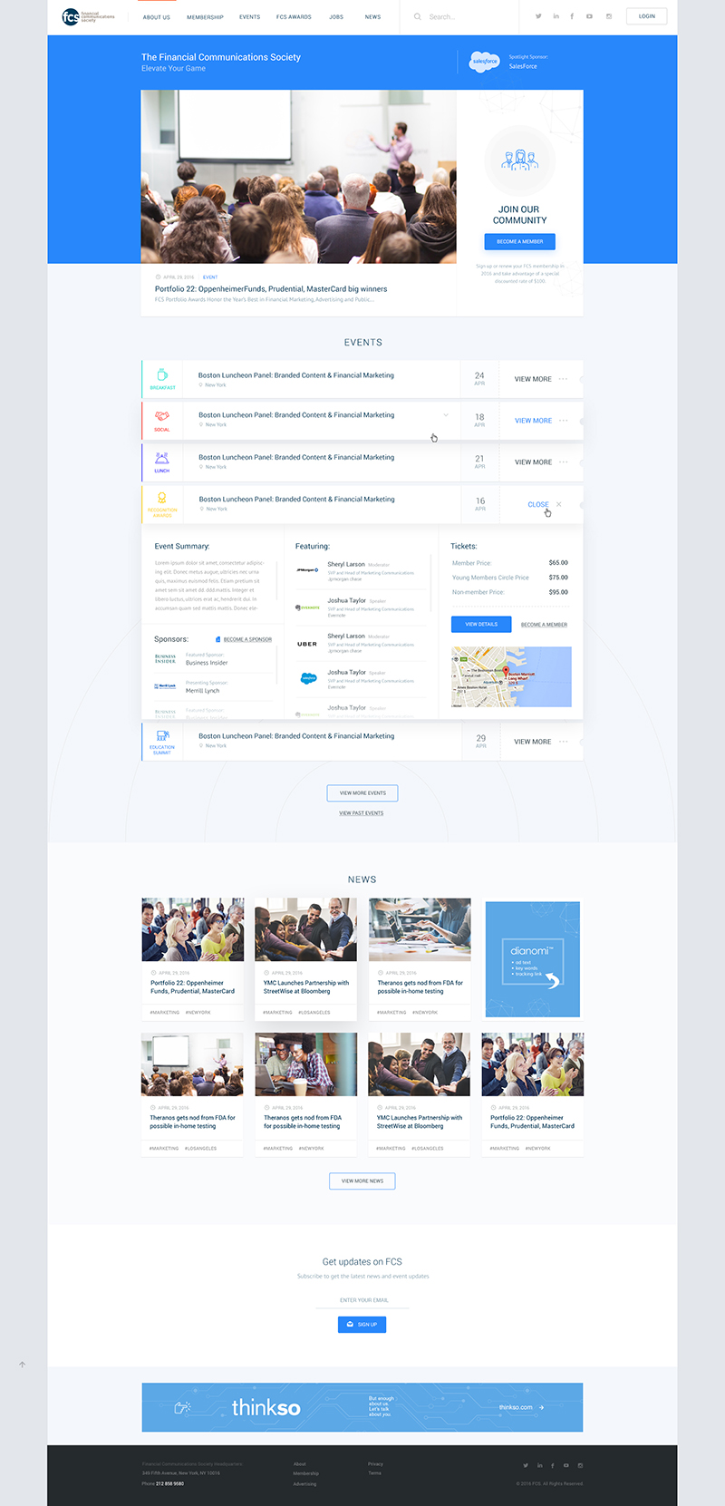 FCS's Home Page Design and Development