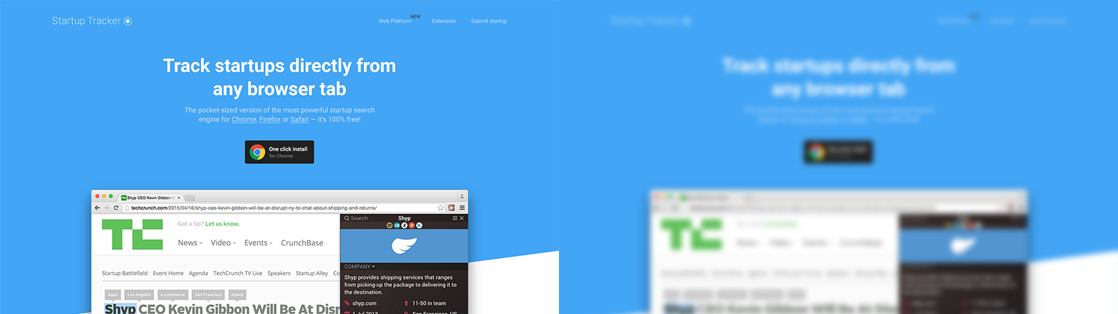 Bold and Clear CTA design