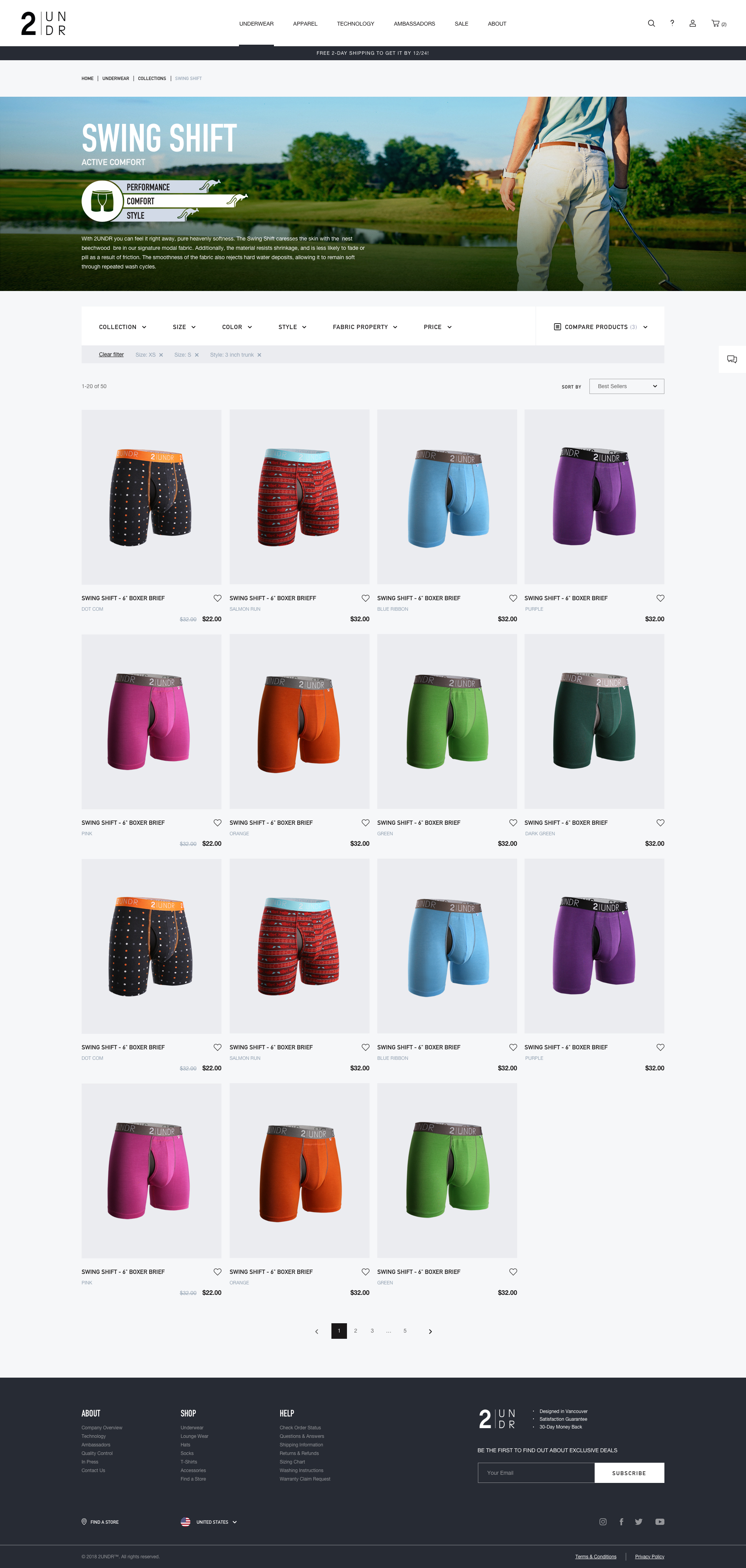 2UNDR's Inner Page Design and Development