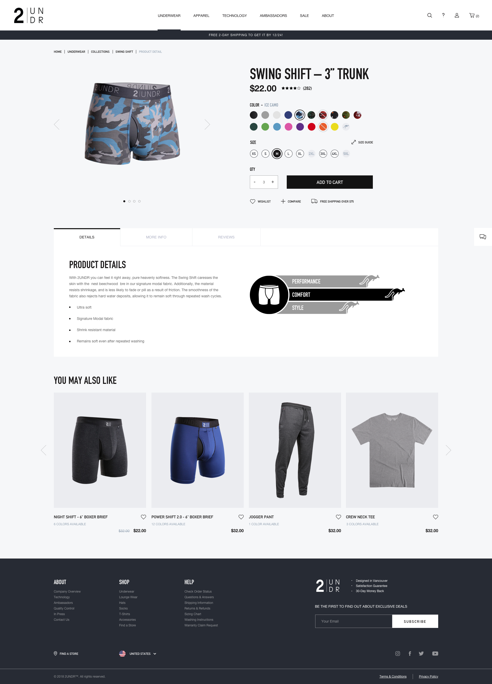 2UNDR's Inner Page Design and Development