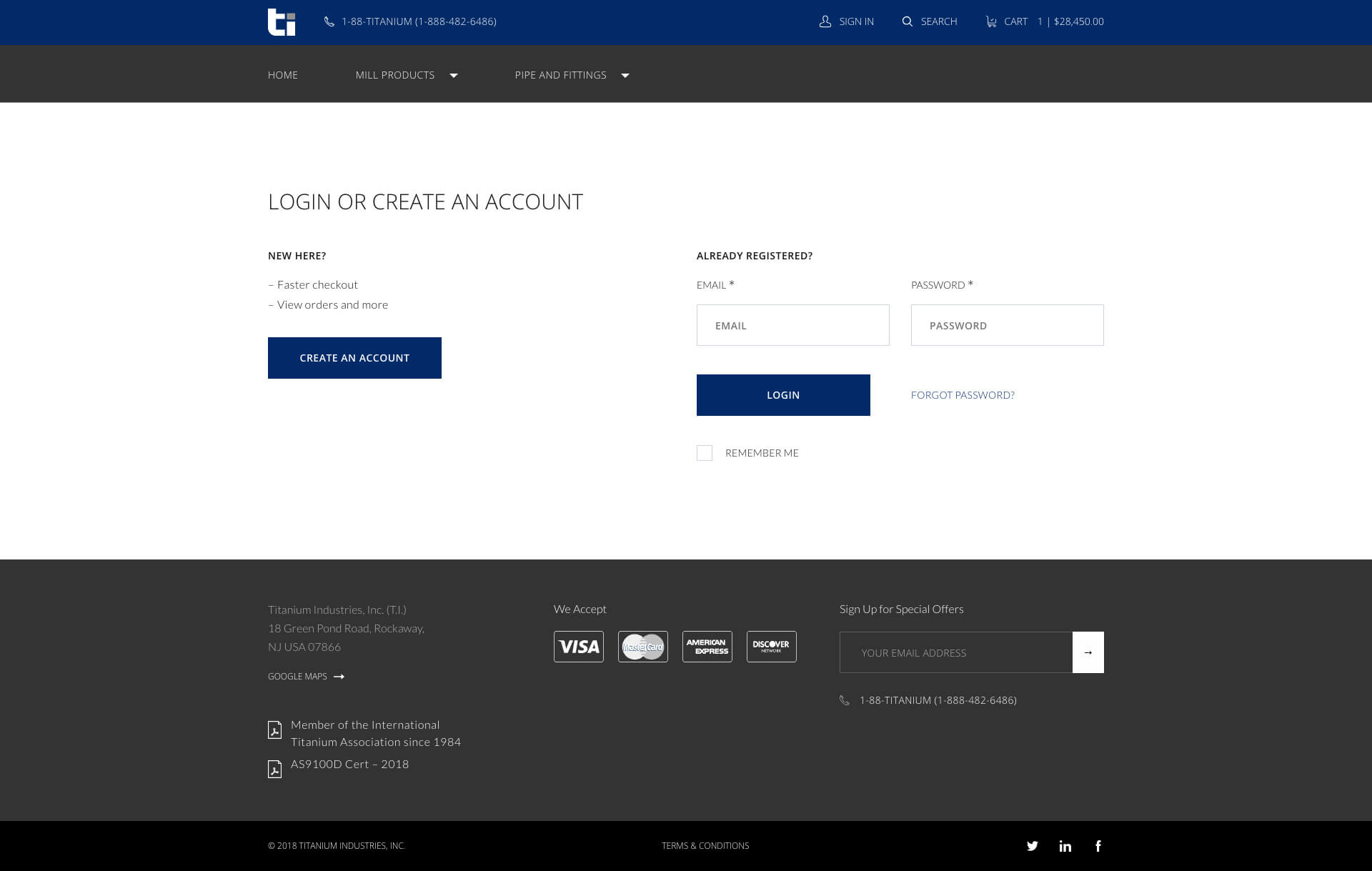 Titanium Industries Inner Page Design and Development