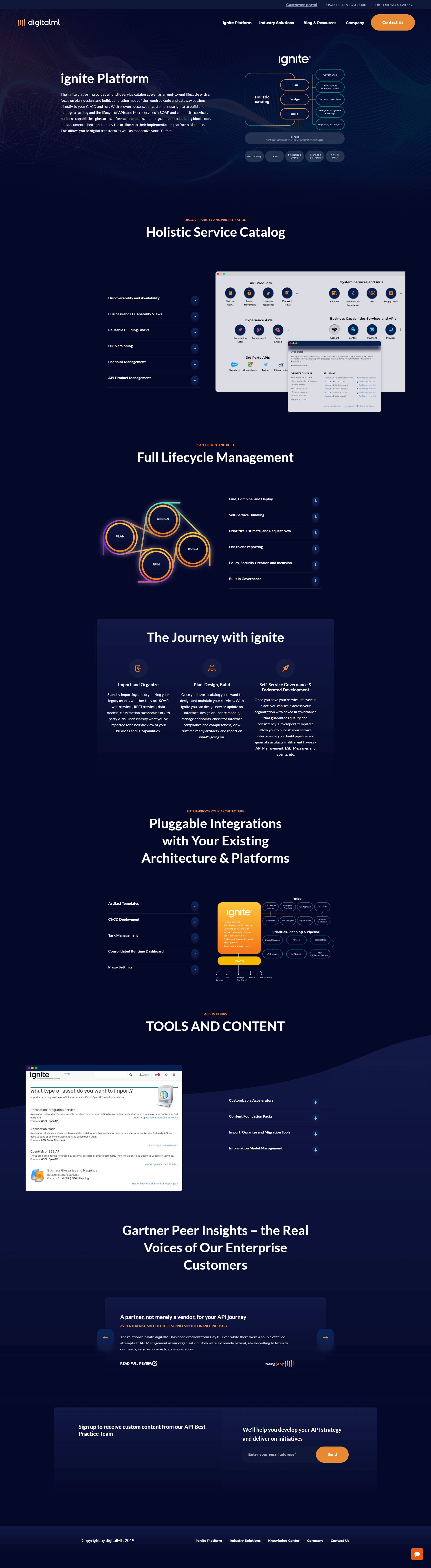 digitalML Inner Page Design and Development