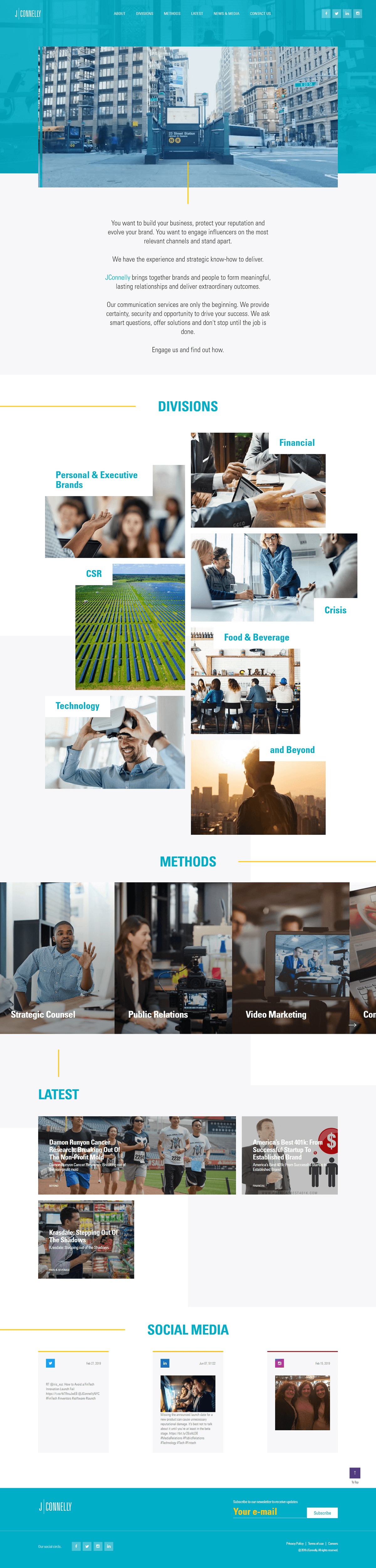 JConnelly Home Page Design & Development