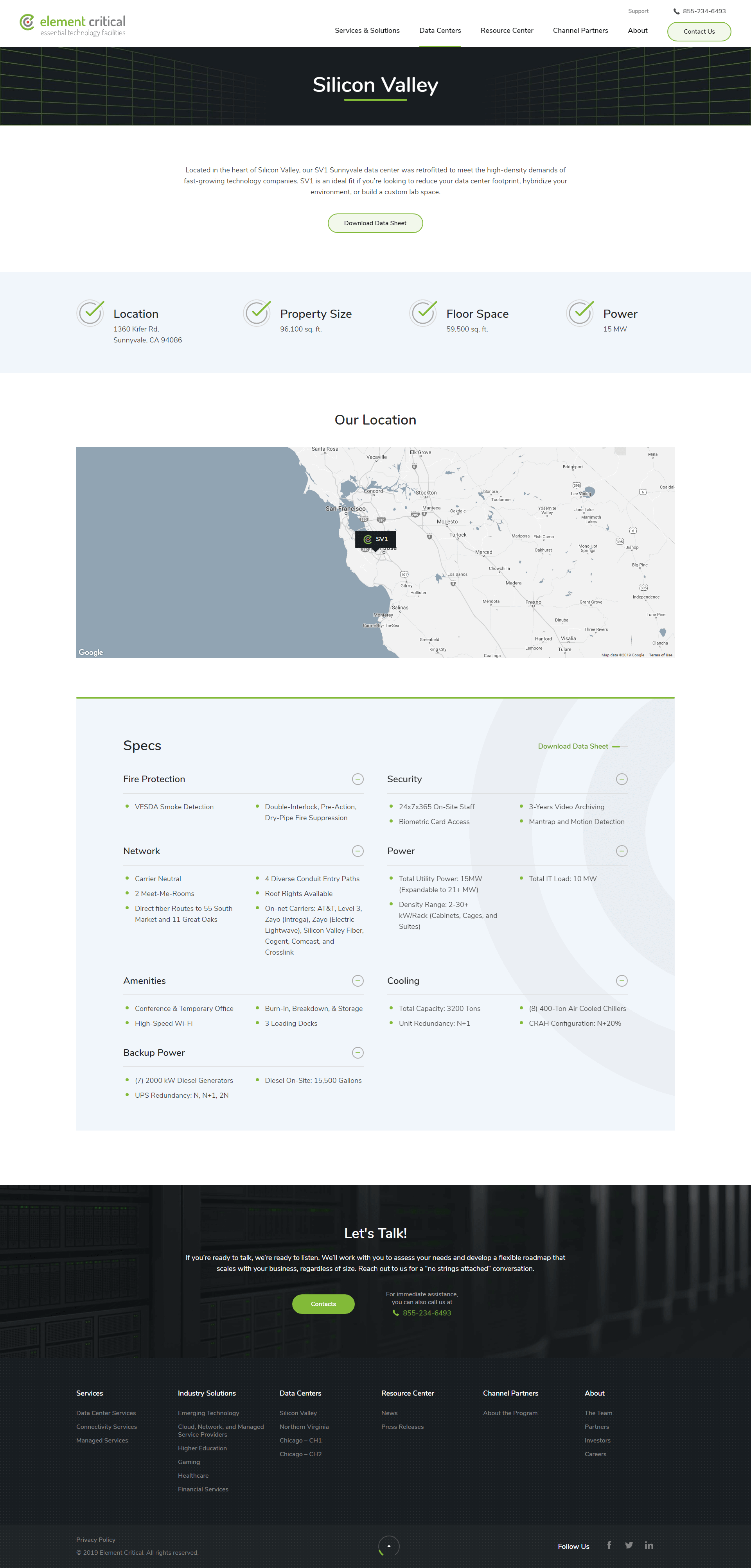 Element Critical's Inner Page Design & Development