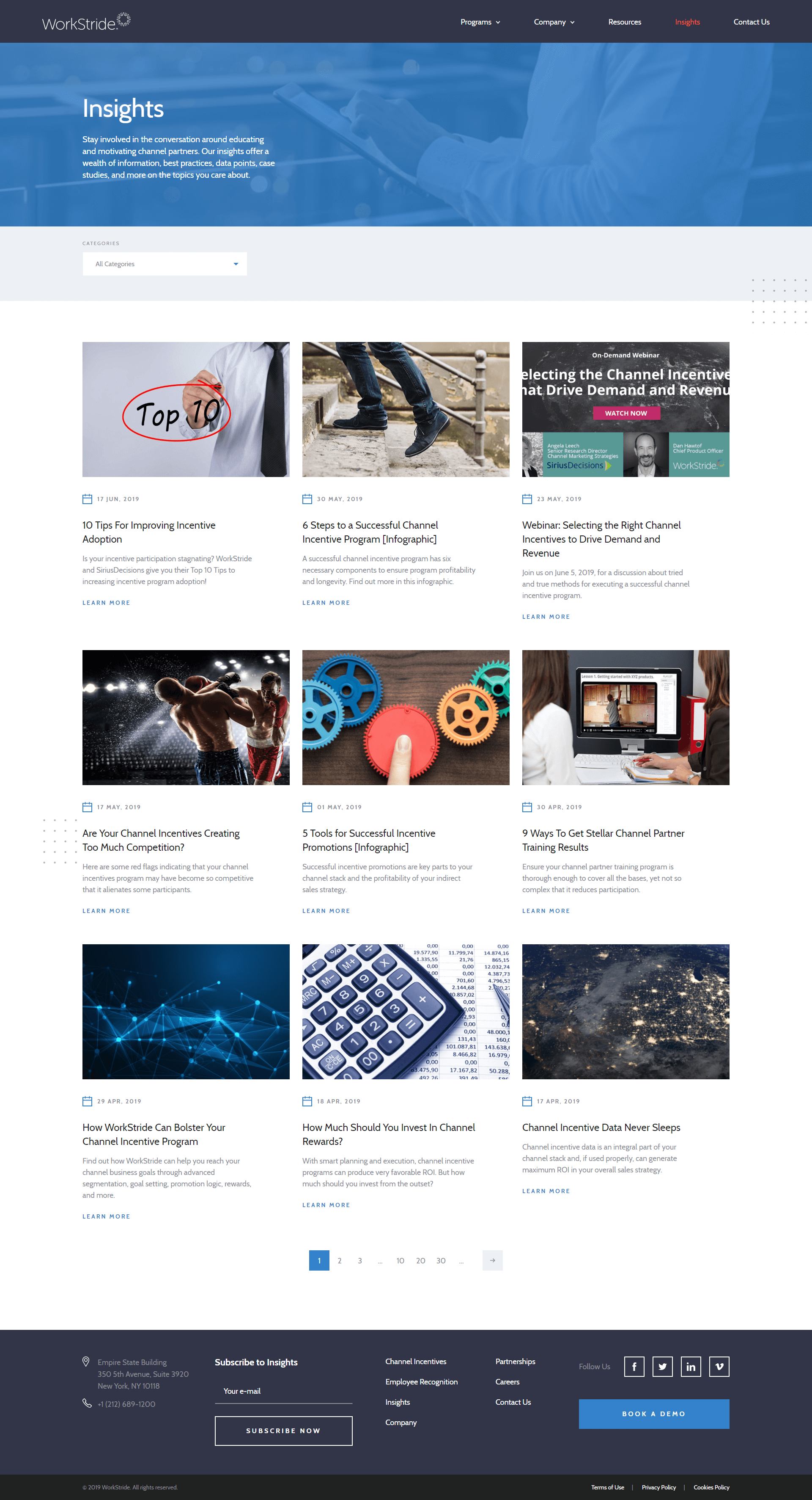 WorkStride's Inner Page Design & Development