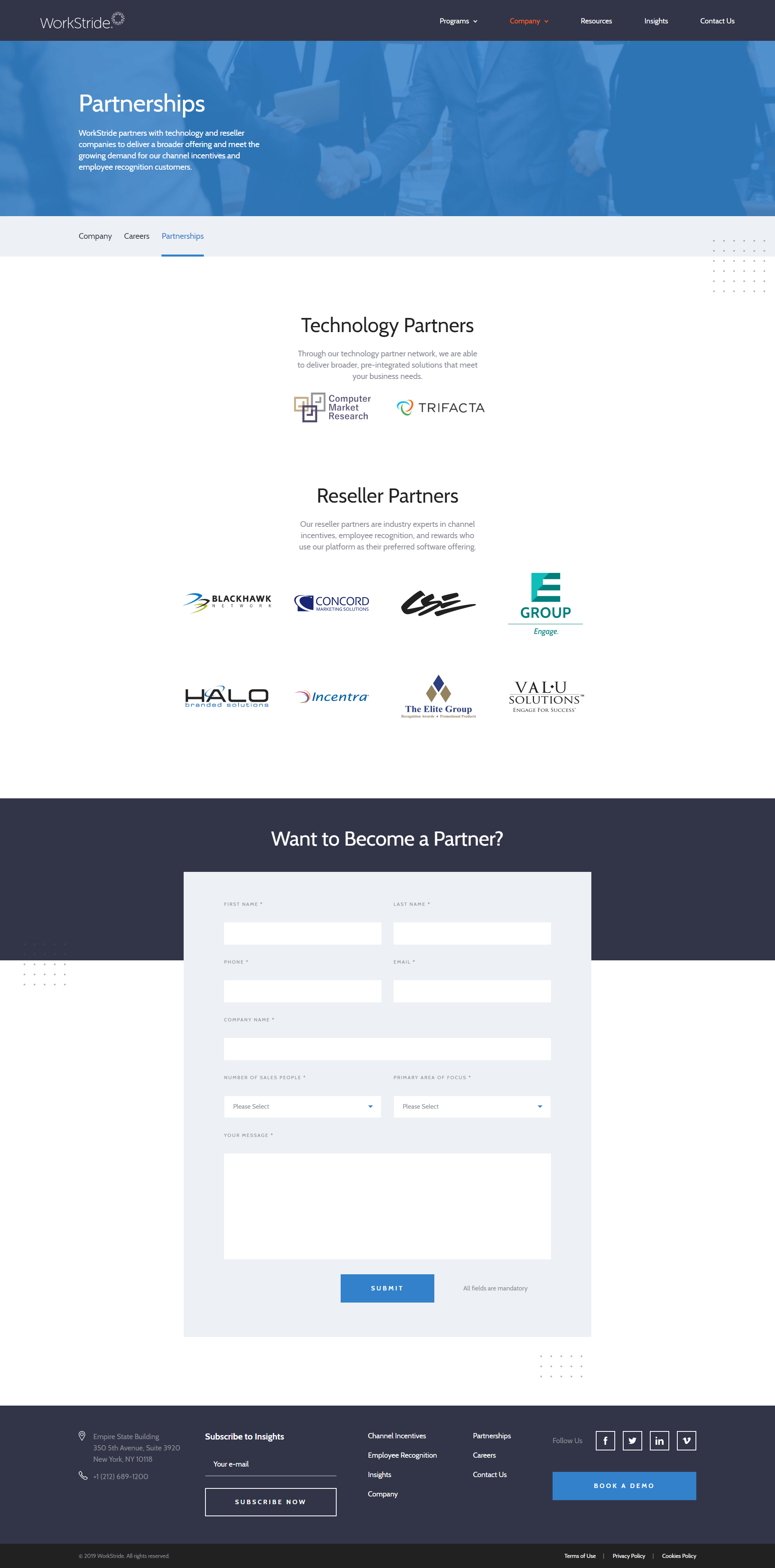 WorkStride's Inner Page Design & Development