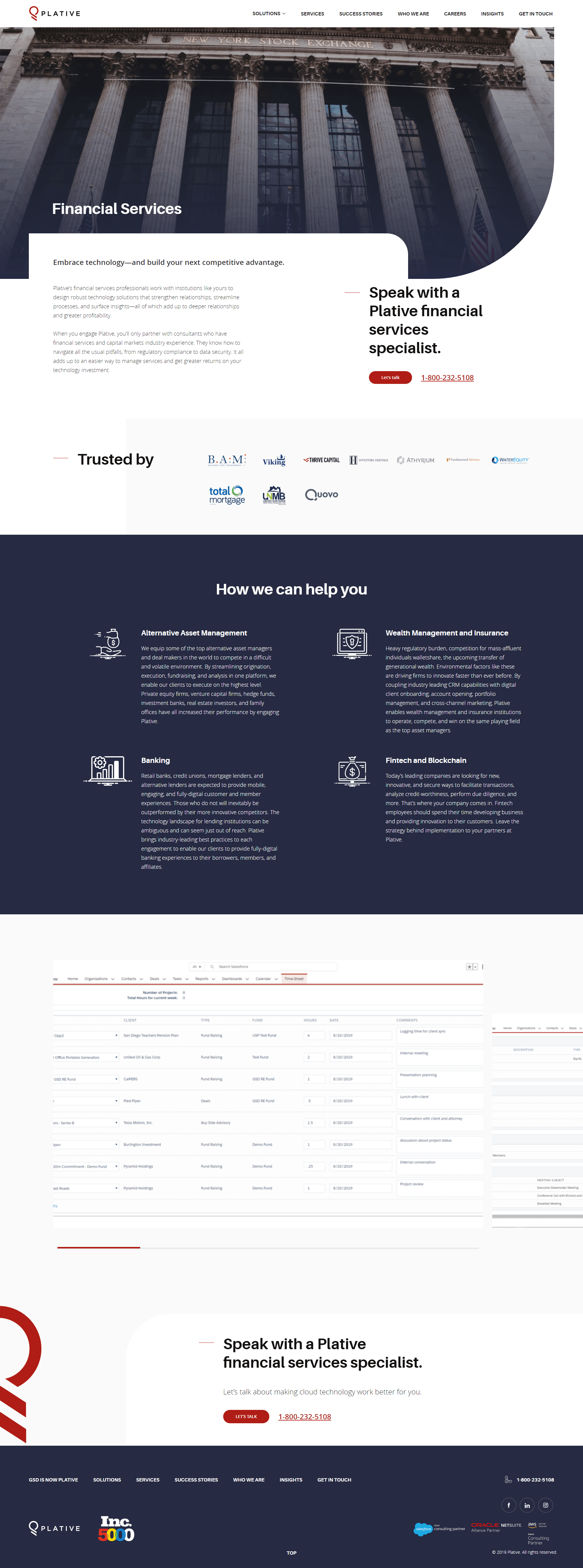 Plative's Inner Page Design & Development