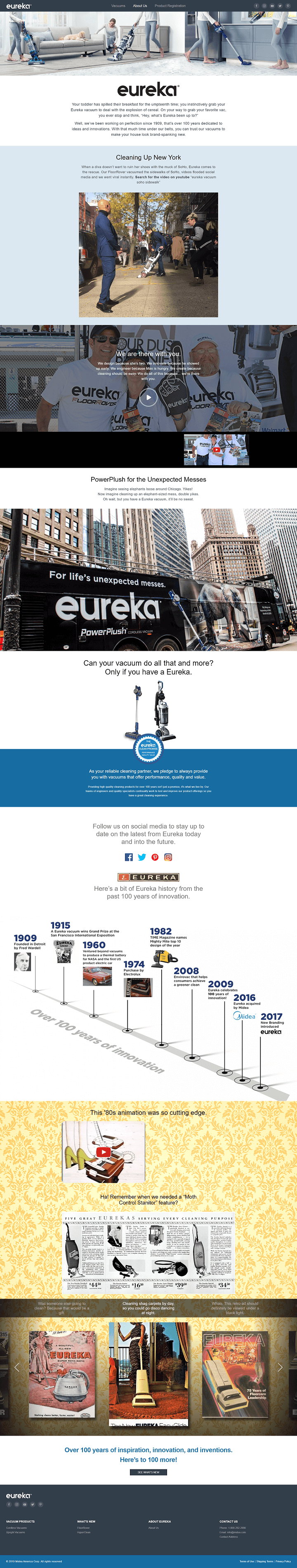 Eureka's Inner Page Design and Development