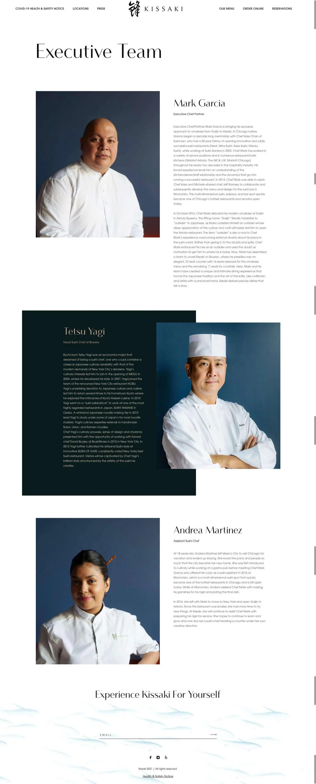 Kissaki's Executive Team