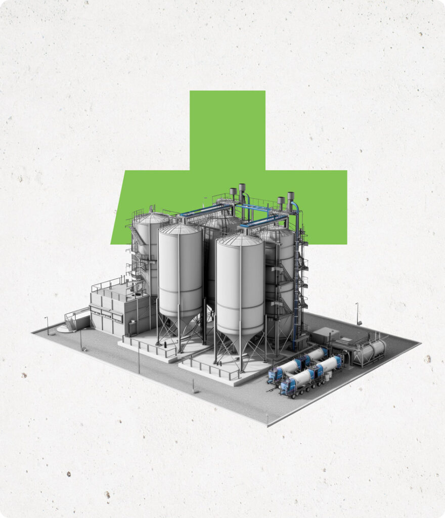image of fortera graphic with cement plant